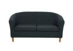 ColourMatch Regular Fabric Tub Sofa - Jet Black